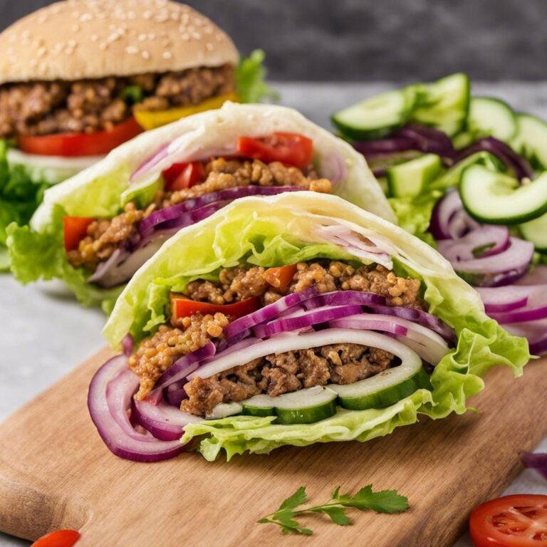 Cheeseburger Lettuce Wrap