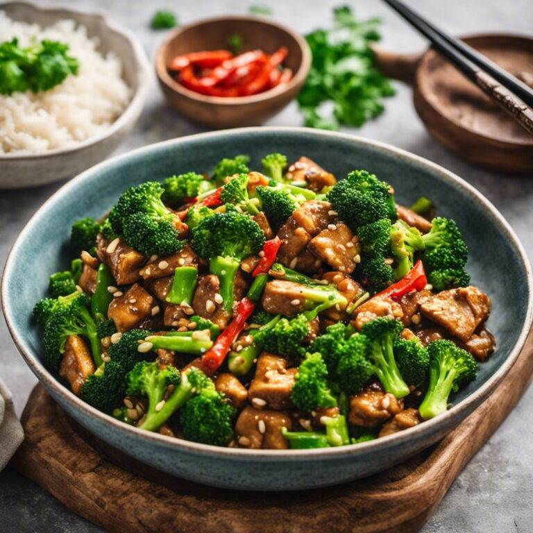 Hunan-Style Quorn and Broccoli Stir-Fry