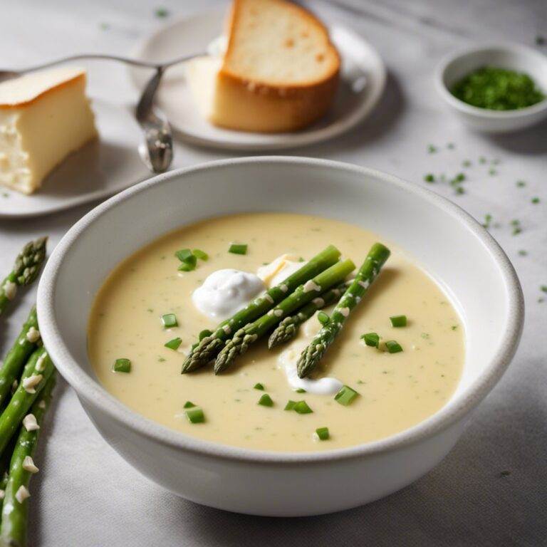 Microwave Asparagus and Cheese Soup