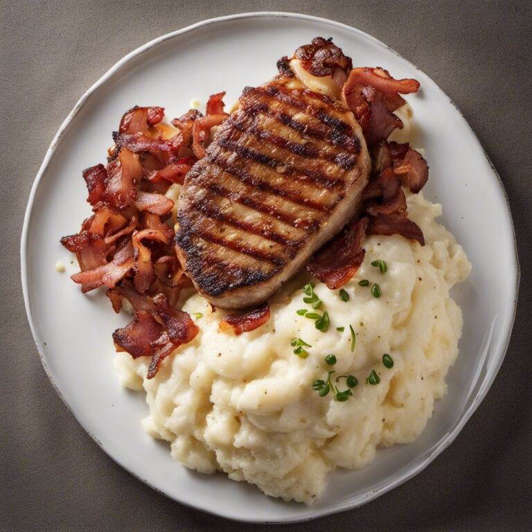 Onion Bacon Pork Chop