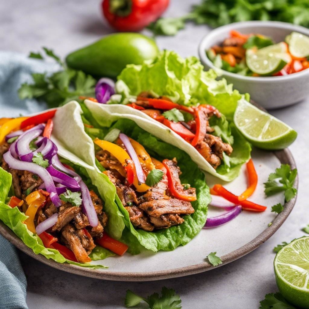 Pork Fajita Lettuce Wrap