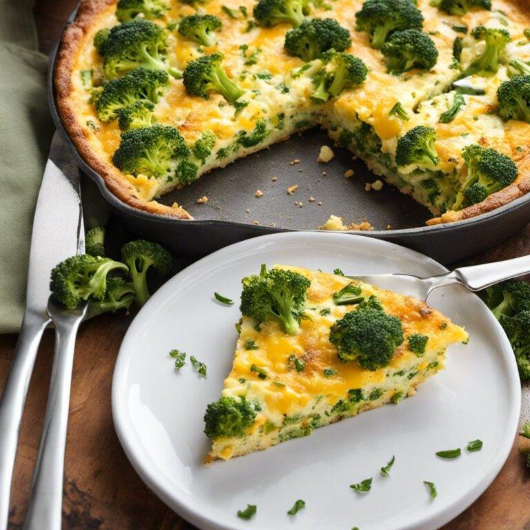 Broccoli and Cheddar Frittata