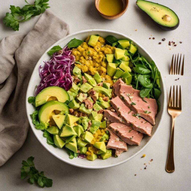 Curry Spiked Tuna and Avocado Salad